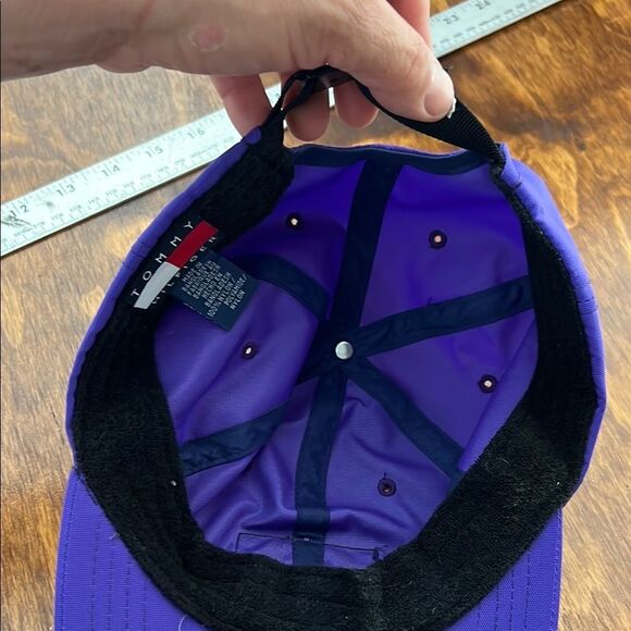 Vintage  90’s Tommy Hilfiger Purple Hat Iconic Logo Structured Design